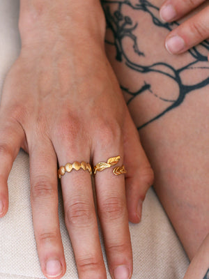 Gold SeaSpray ring