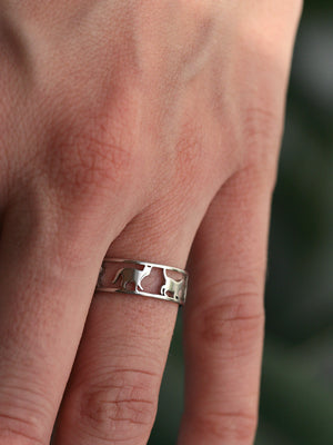 Silver Félina ring