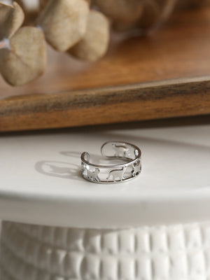 Silver Félina ring