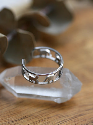 Silver Félina ring