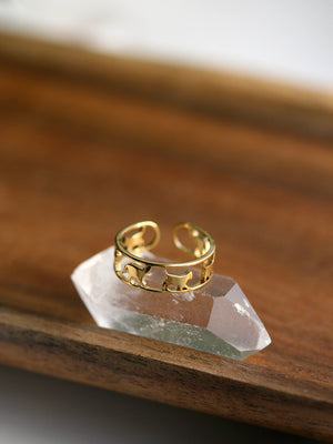 Bague Félina doré