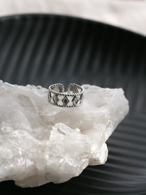 Silver Diamonds ring