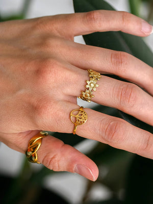 Bague Flowers doré