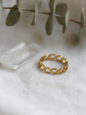 Gold Sweet Heart ring