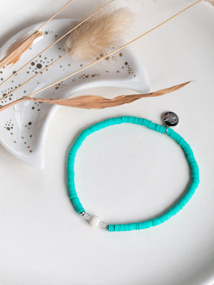 Bracelet de cheville Rétro turquoise