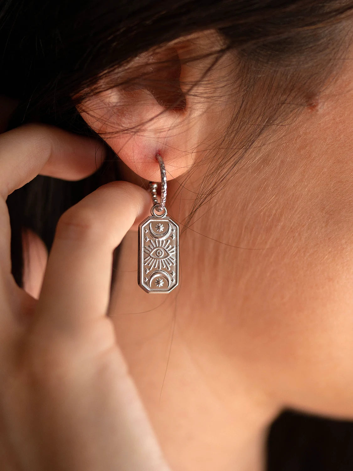 Clous d'oreilles Tarot argent