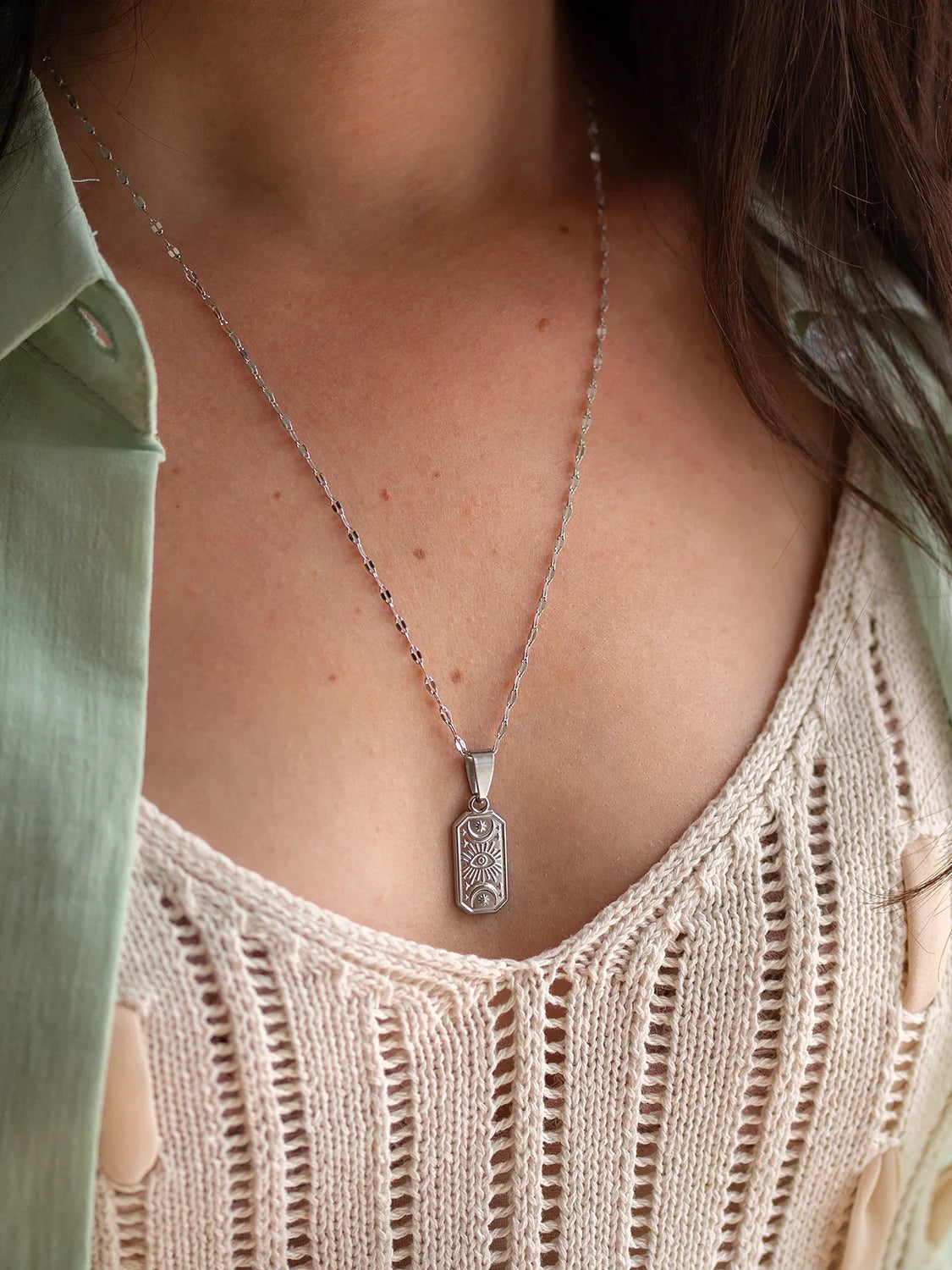 Collier Tarot argent