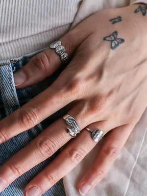 Silver Flora ring