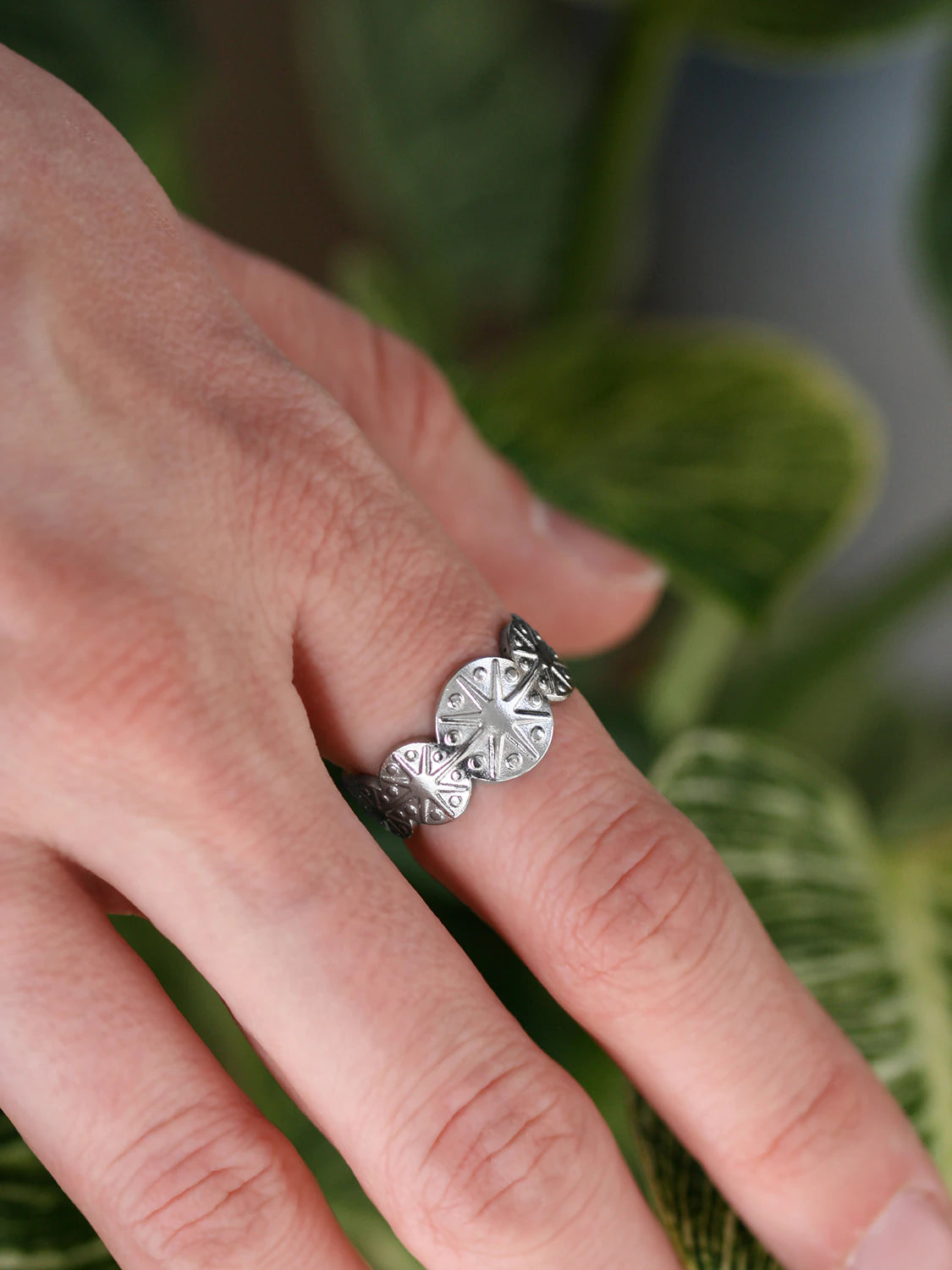 Silver Flora ring