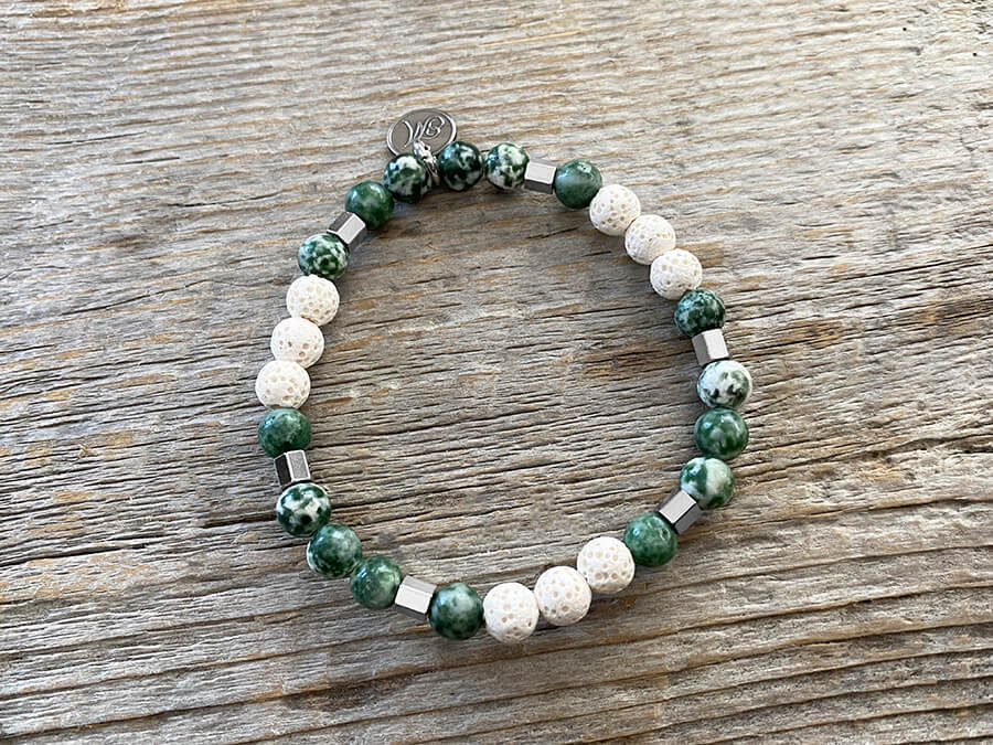 Bracelet Lichen argent