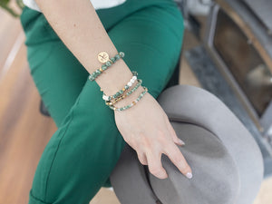 Gold Lichen bracelet