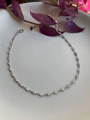 Collier choker Wonder argent