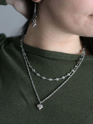 Collier Accroche-cœur argent