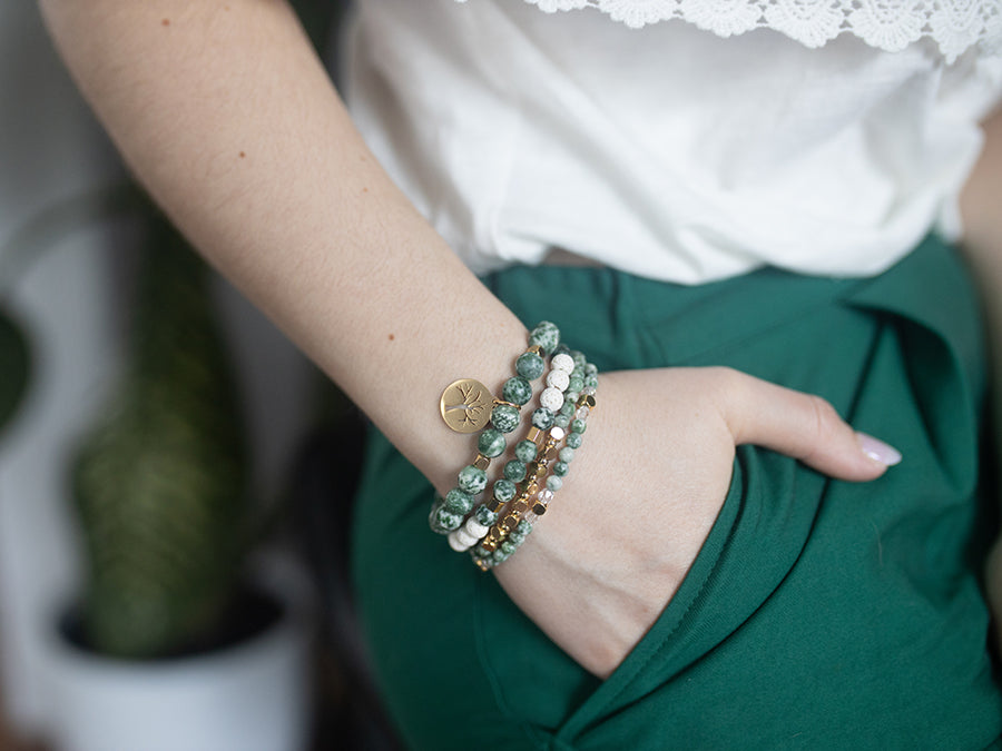 Gold Lichen bracelet